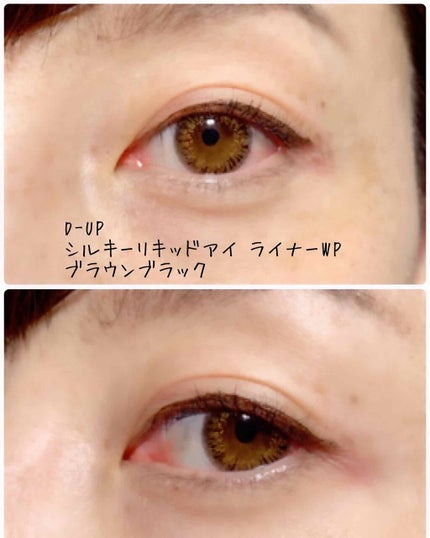 【旧品】シルキーリキッドアイライナーWP/D-UP/リキッドアイライナーを使ったクチコミ(2枚目)