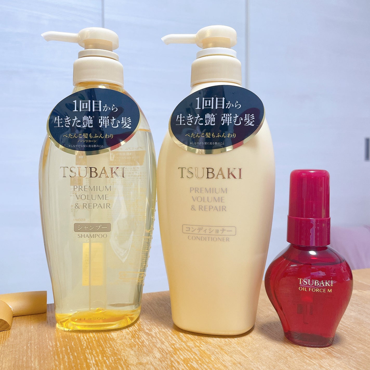 TSUBAKI プレミアム ボリューム&リペア シャンプー/コンディショナー/TSUBAKI/市販シャンプーを使ったクチコミ(1枚目)