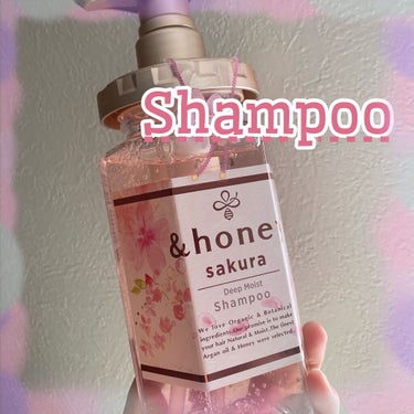 &honey サクラ ディープモイスト シャンプー1.0/ヘアトリートメント2.0のクチコミ「\ &honey🌸サクラディープモイスト S&T /

✼••┈┈••✼••┈┈••✼••┈┈.....」（2枚目）