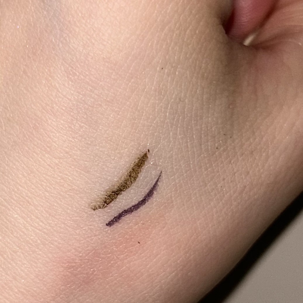 ウルトラカラー アイライナー BR-6 肌なじみ抜群 キャメルベージュ/MAYBELLINE NEW YORK/リキッドアイライナーを使ったクチコミ（2枚目）