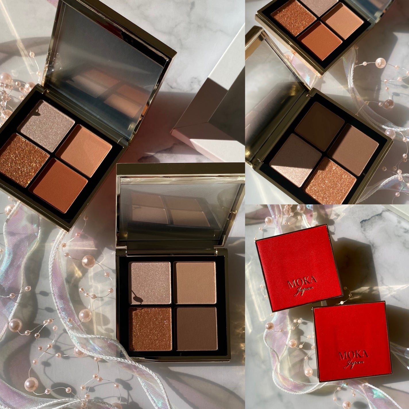 4色アイシャドウパレット/MOKA Japan cosmetics/アイシャドウパレットを使ったクチコミ(7枚目)