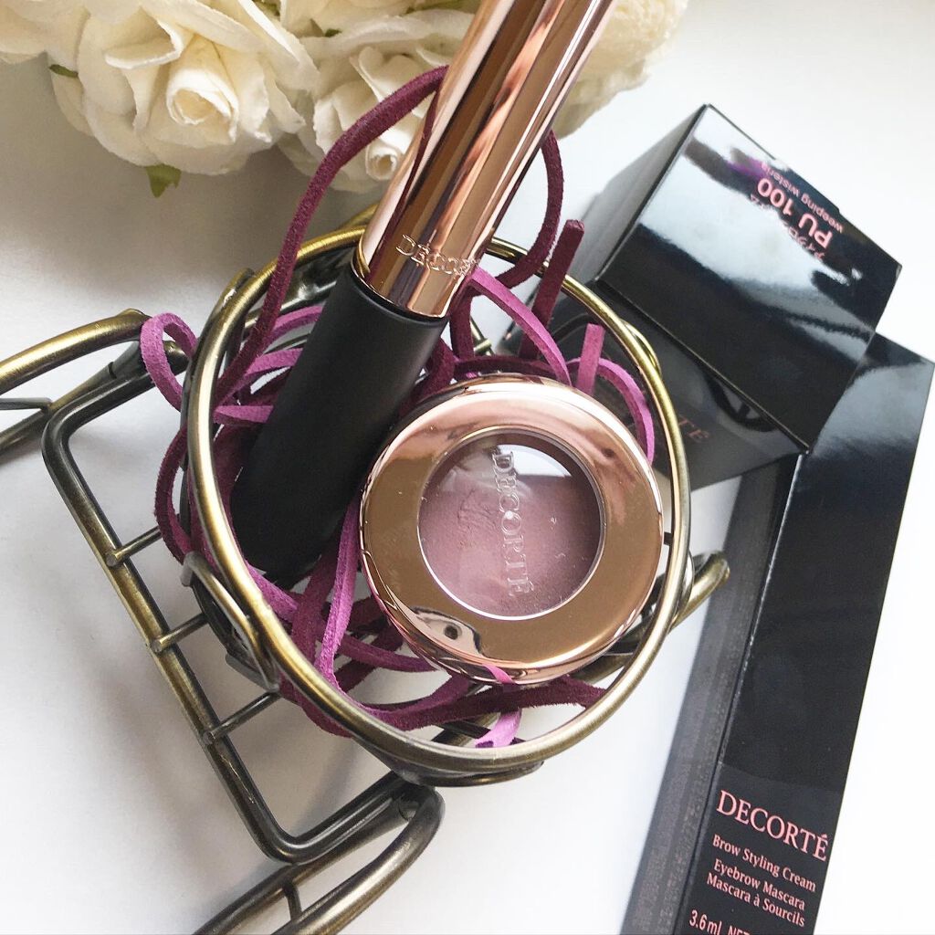 ブロウ スタイリングクリーム 302 ナチュラルブラウン/DECORTÉ/眉マスカラを使ったクチコミ（1枚目）