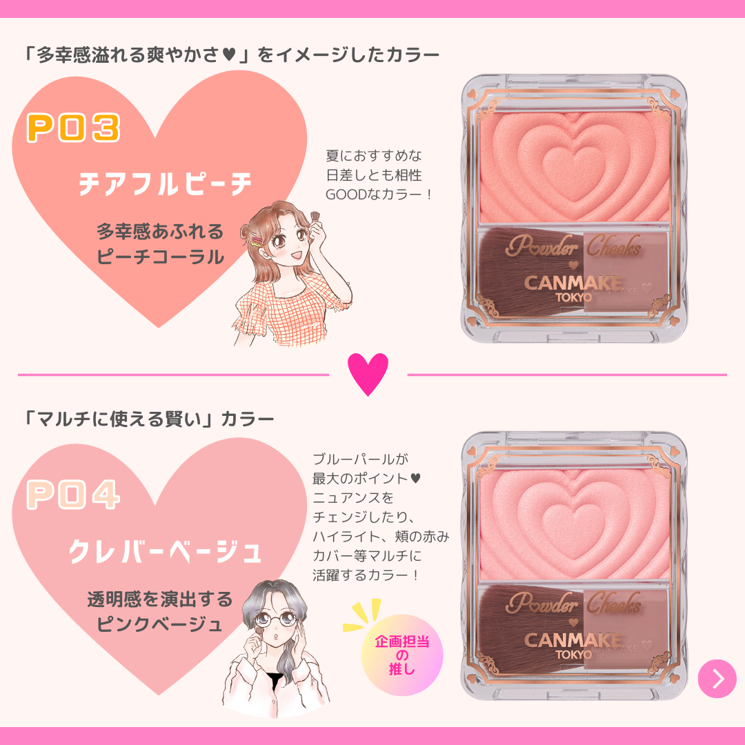 パウダーチークス/キャンメイク/パウダーチークを使ったクチコミ（3枚目）