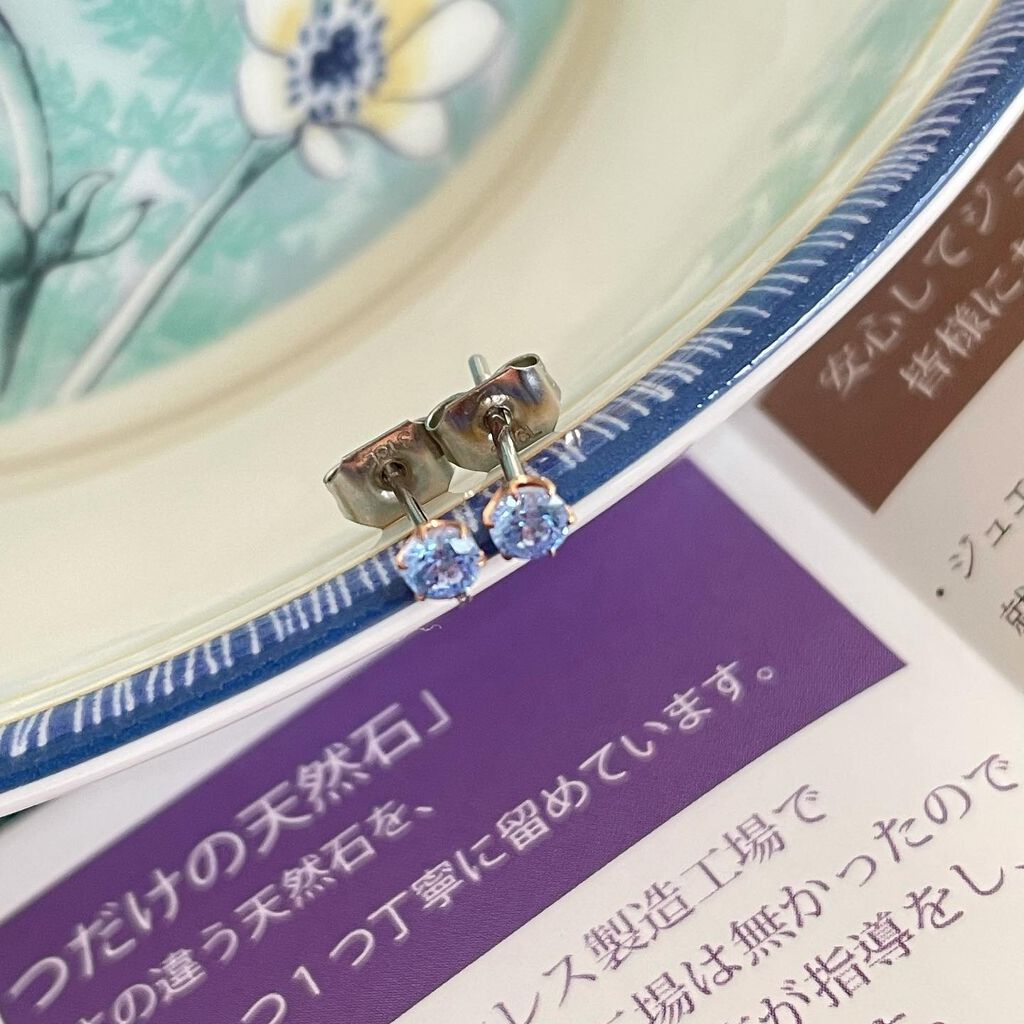 あやこ♡フォロバ100(投稿のある方) on LIPS 「〔Negozietto〕金属アレルギーの私でもこのピアスなら大..」(9枚目)