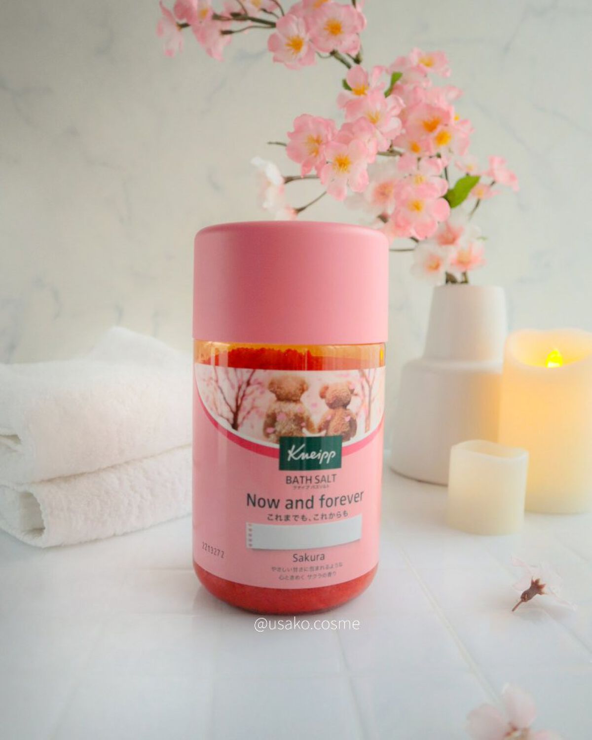 クナイプ バスソルト スミレの香り/クナイプ/無機塩系入浴剤を使ったクチコミ（2枚目）