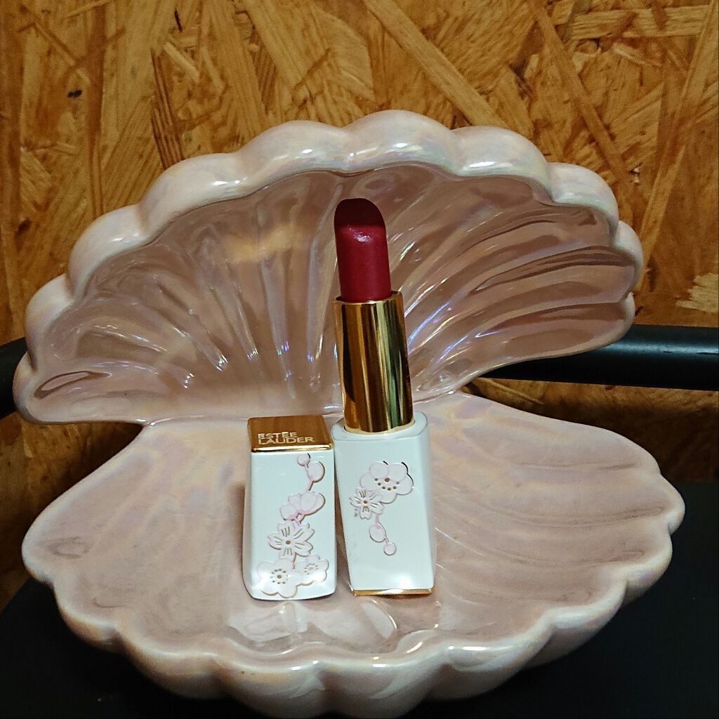 ピュア カラー クリスタル シアー リップスティック 12 クリスタル ブラッシュ クリーム/ESTEE LAUDER/口紅を使ったクチコミ（1枚目）