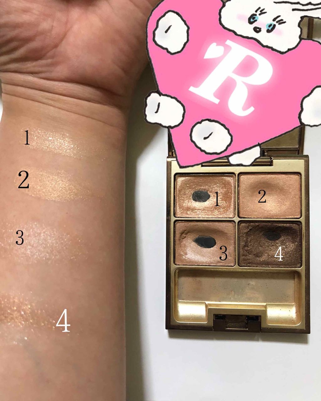 スキンモデリングアイズ/LUNASOL/アイシャドウパレットを使ったクチコミ(2枚目)