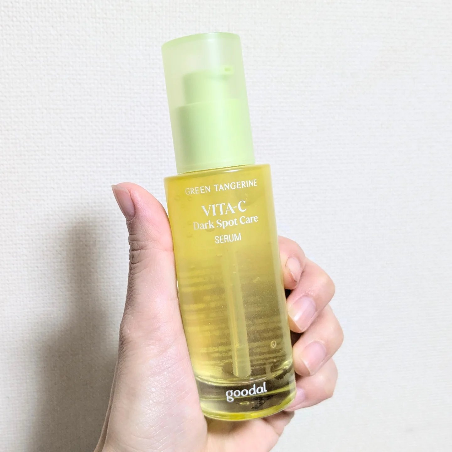グリーンタンジェリン ビタC ダークスポットケアセラム/goodal/美容液を使ったクチコミ（2枚目）