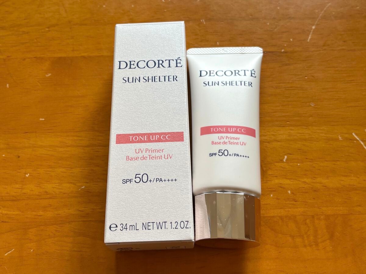 サンシェルター トーンアップCC/DECORTÉ/CCクリームを使ったクチコミ(2枚目)
