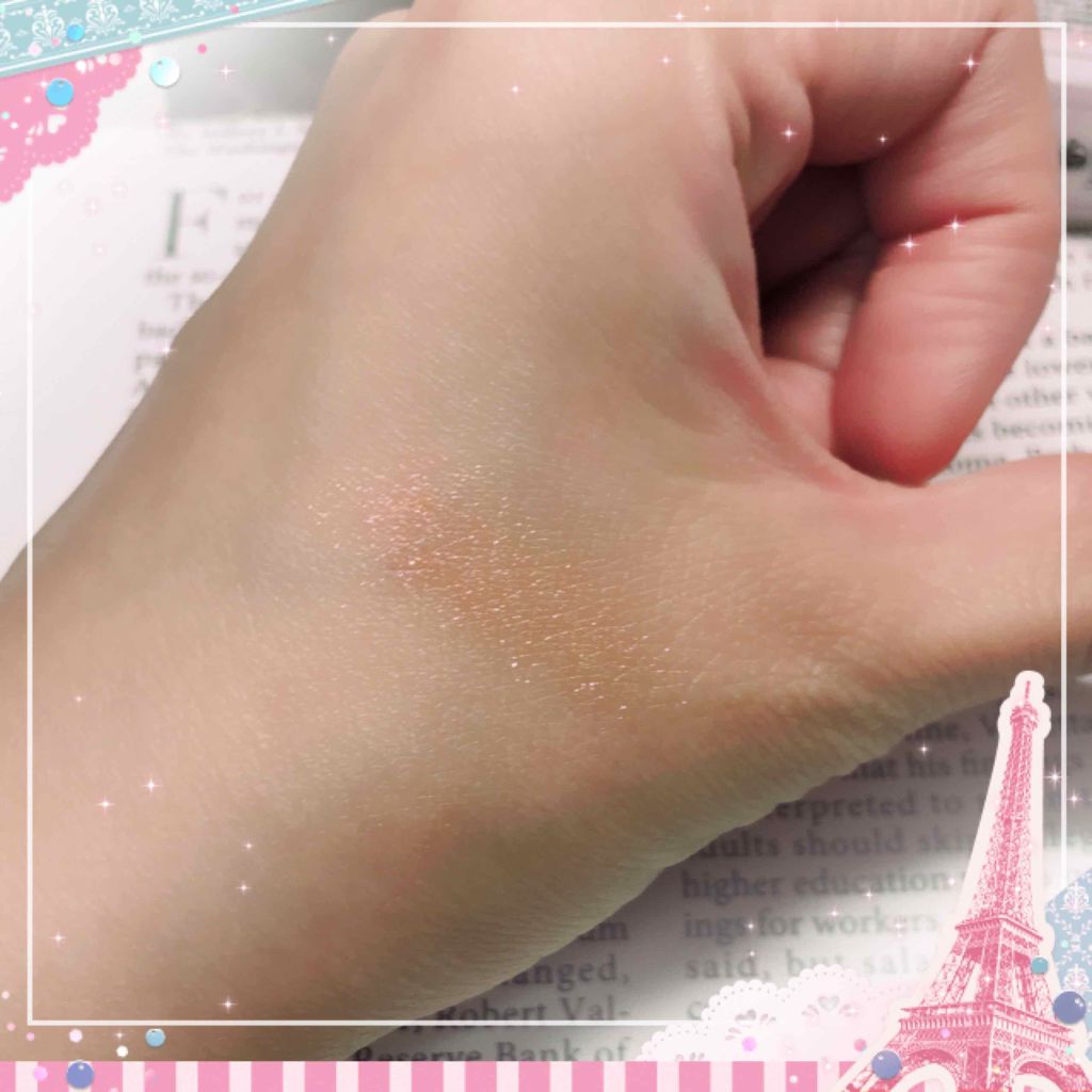 シマリングオーロラアイズ 01 オーロラピンク/キャンメイク/単色アイシャドウを使ったクチコミ（2枚目）