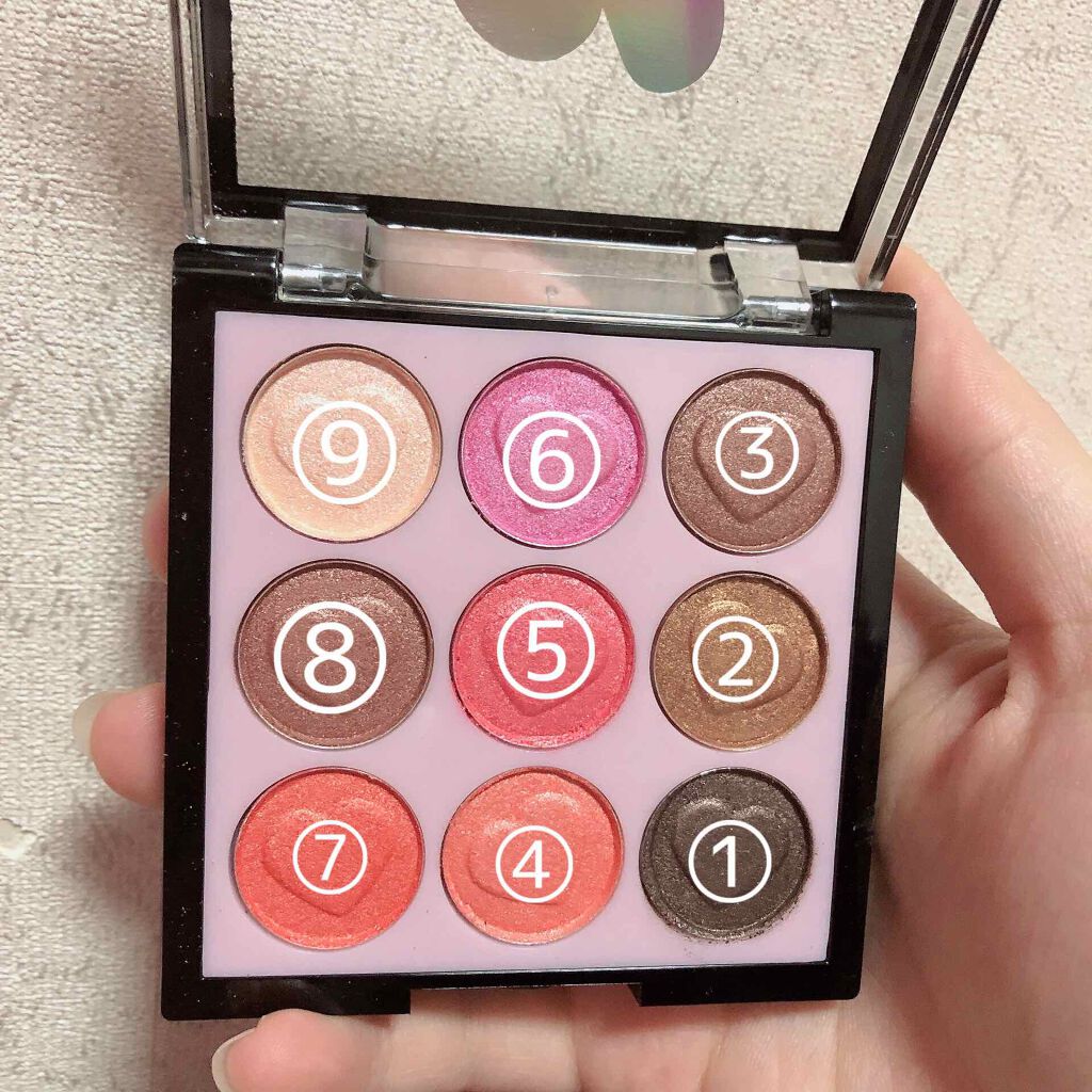 Crystal Diamond Eye Shadow/Lameila/アイシャドウパレットを使ったクチコミ（2枚目）