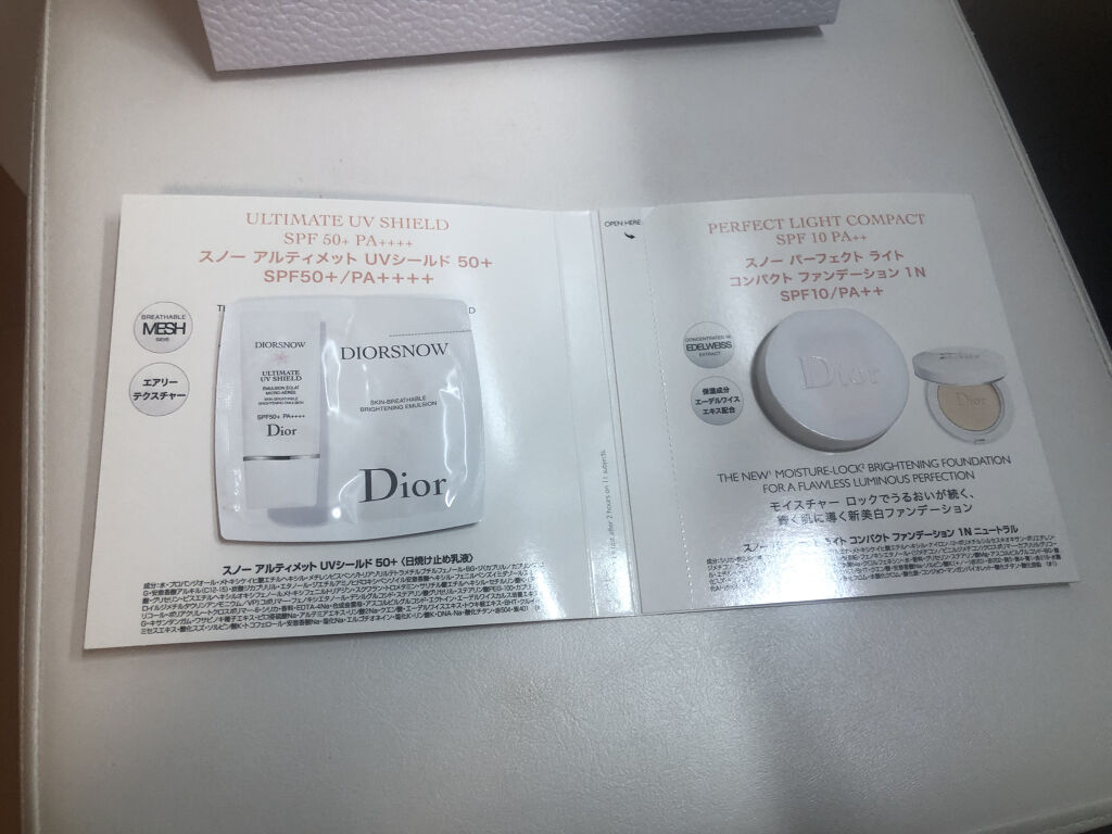 ディオール  スノー パーフェクト ライト クッション SPF 50-PA+++ 010/Dior/クッションファンデーションを使ったクチコミ（2枚目）