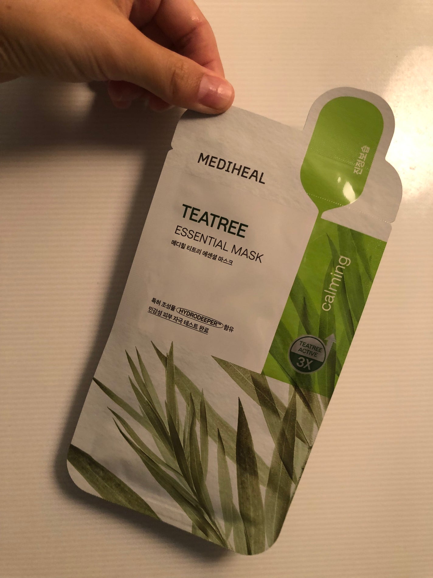 ティーツリー エッセンシャルマスクカーミングモイスチャー/MEDIHEAL/シートマスク・パックを使ったクチコミ(1枚目)