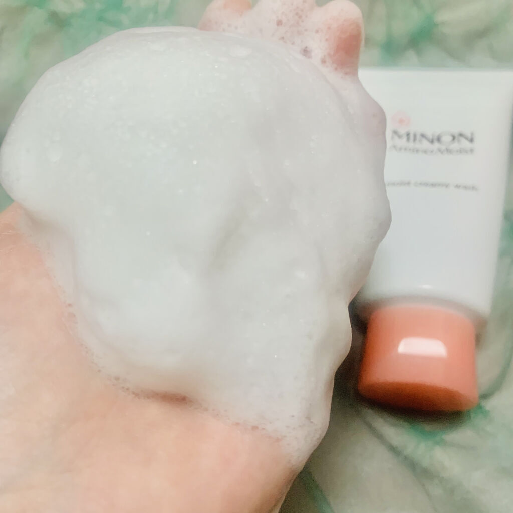 アミノモイスト モイストクリーミィ ウォッシュ/ミノン/洗顔フォームを使ったクチコミ（3枚目）