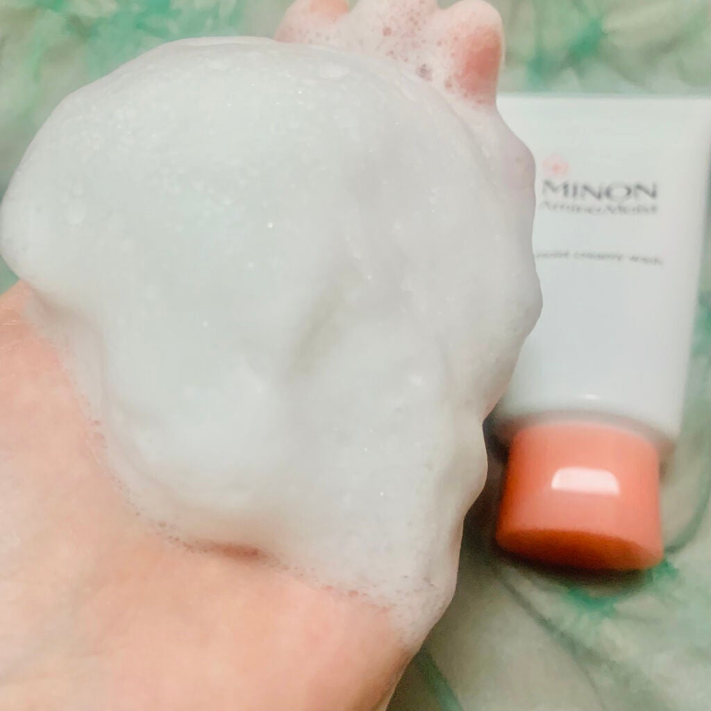 アミノモイスト モイストクリーミィ ウォッシュ/ミノン/洗顔フォームを使ったクチコミ(3枚目)
