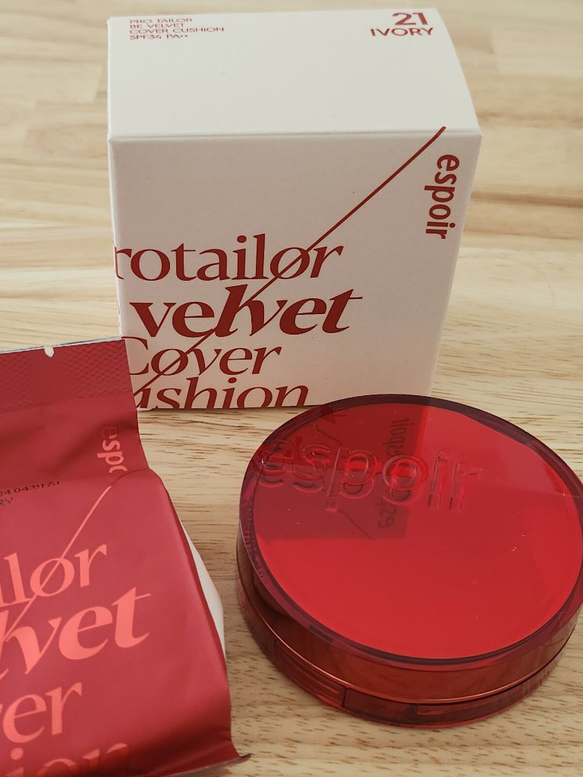 プロテーラービーベルベットカバークッション/espoir/クッションファンデーションを使ったクチコミ（1枚目）