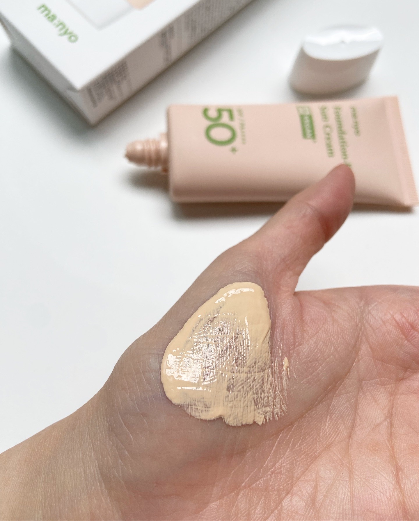 ファンデフリー サンクリーム/manyo/日焼け止めクリームを使ったクチコミ（2枚目）