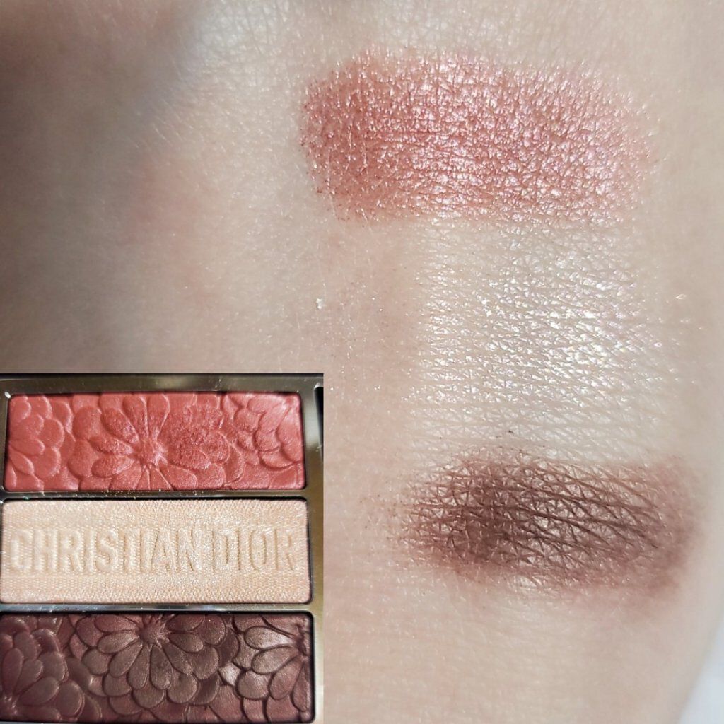トリオ ブリック パレット＜ピュア グロウ＞/Dior/アイシャドウパレットを使ったクチコミ（2枚目）