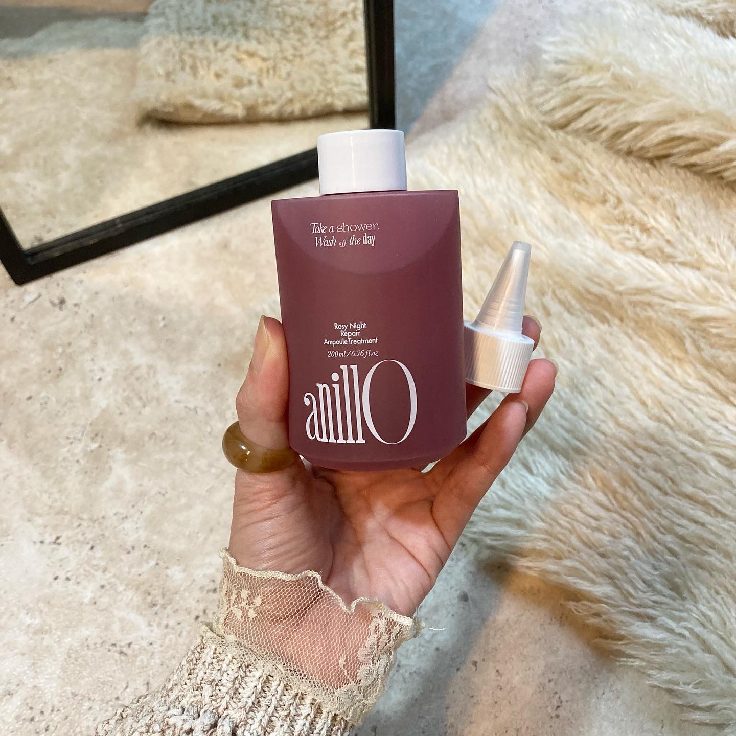 ロージーナイトリペアシャンプー/アンプルトリートメント/ANILLO/市販シャンプーを使ったクチコミ（3枚目）