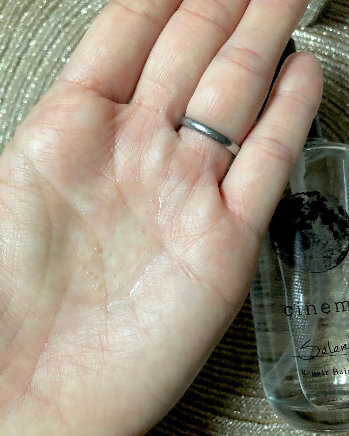 リペアヘアオイル/cinema/ヘアオイルを使ったクチコミ（3枚目）