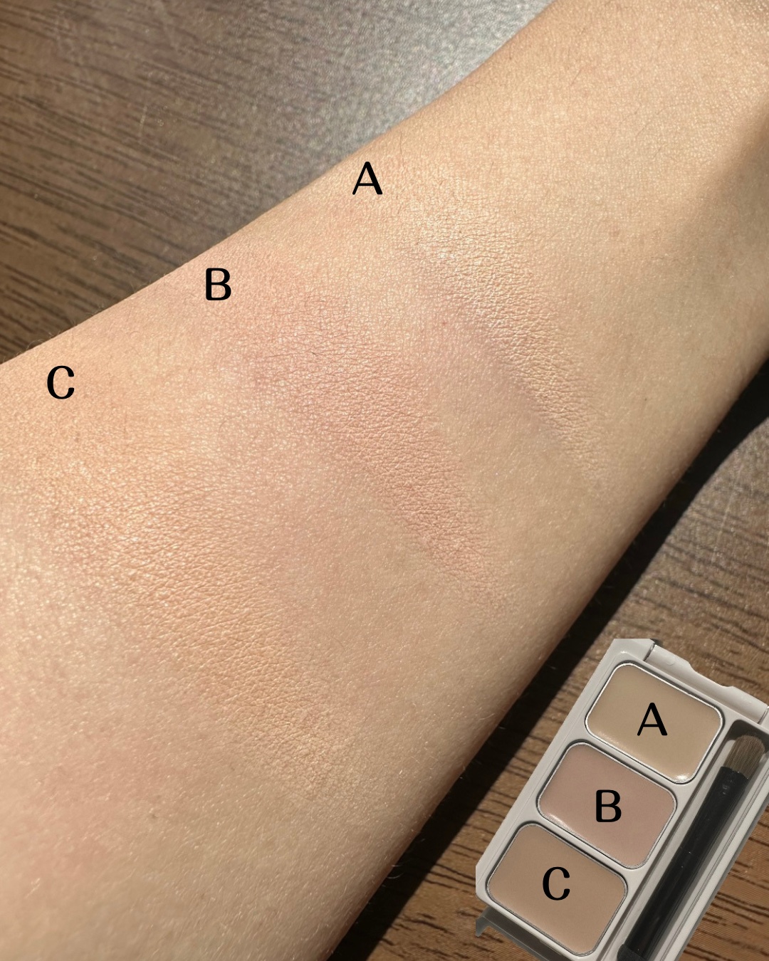 カバーパーフェクトコンシーラー/upink/パレットコンシーラーを使ったクチコミ（3枚目）