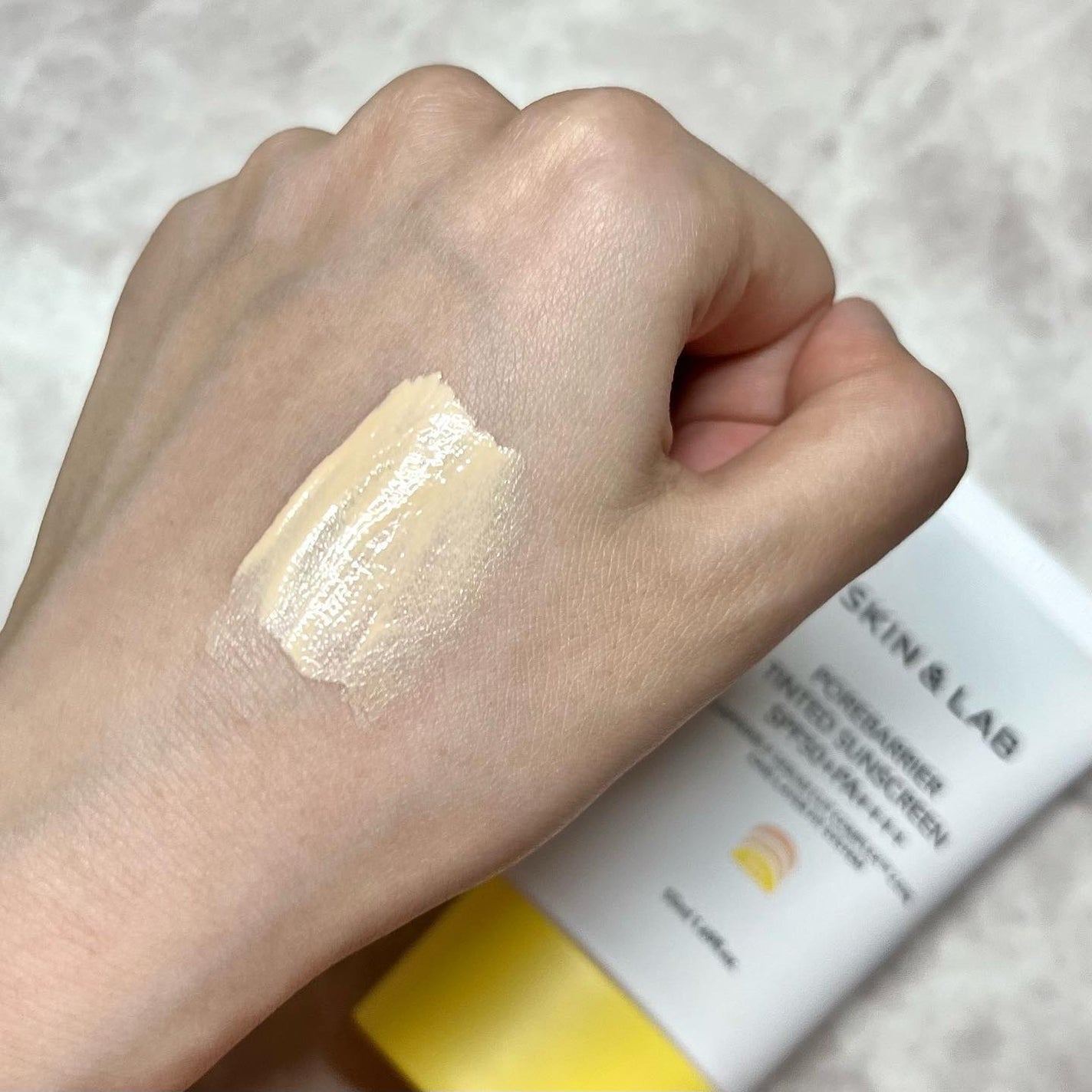 ポアバリア ティンテッドサンスクリーン/SKIN&LAB/日焼け止めクリームを使ったクチコミ(3枚目)