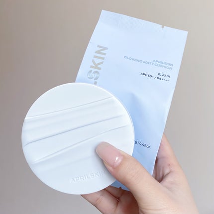 グロー マットクッション/APRILSKIN/クッションファンデーションを使ったクチコミ(6枚目)