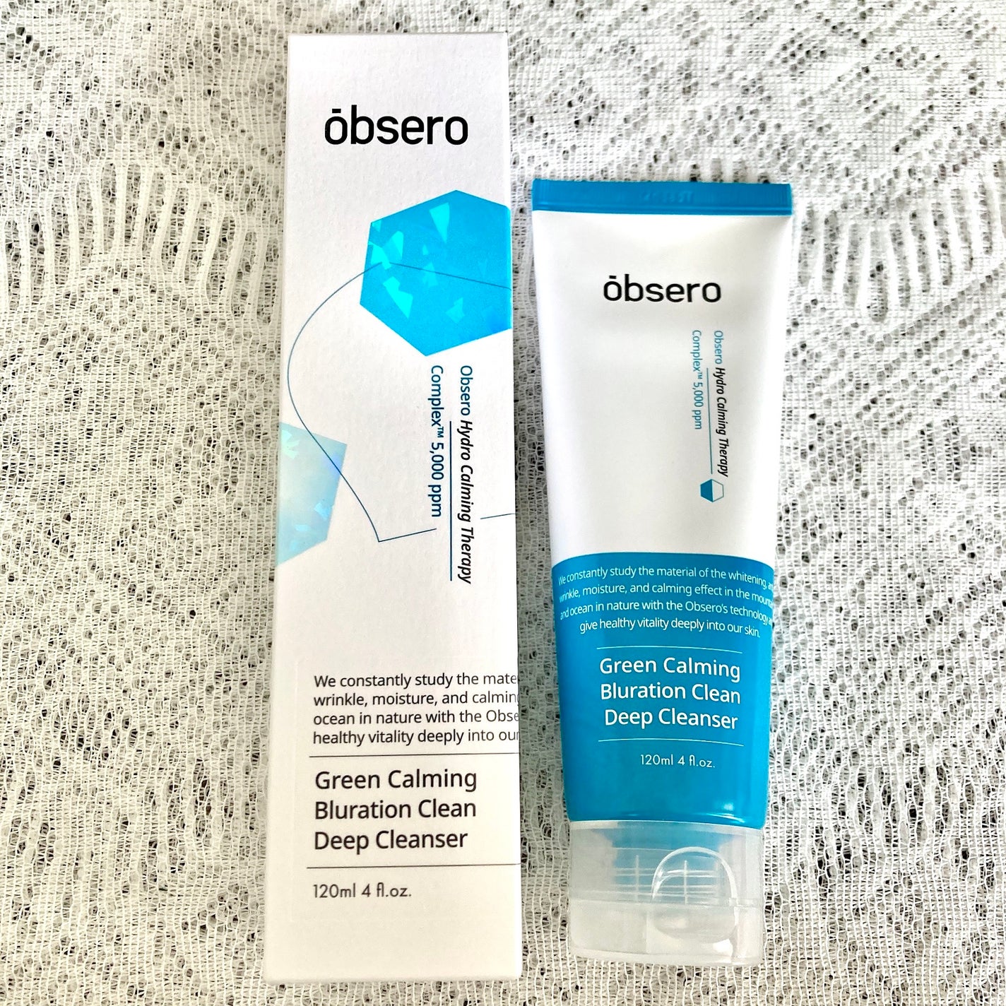 グリーンカーミングブルーレーションクリーンディープクレンザー/obsero/洗顔フォームを使ったクチコミ(3枚目)