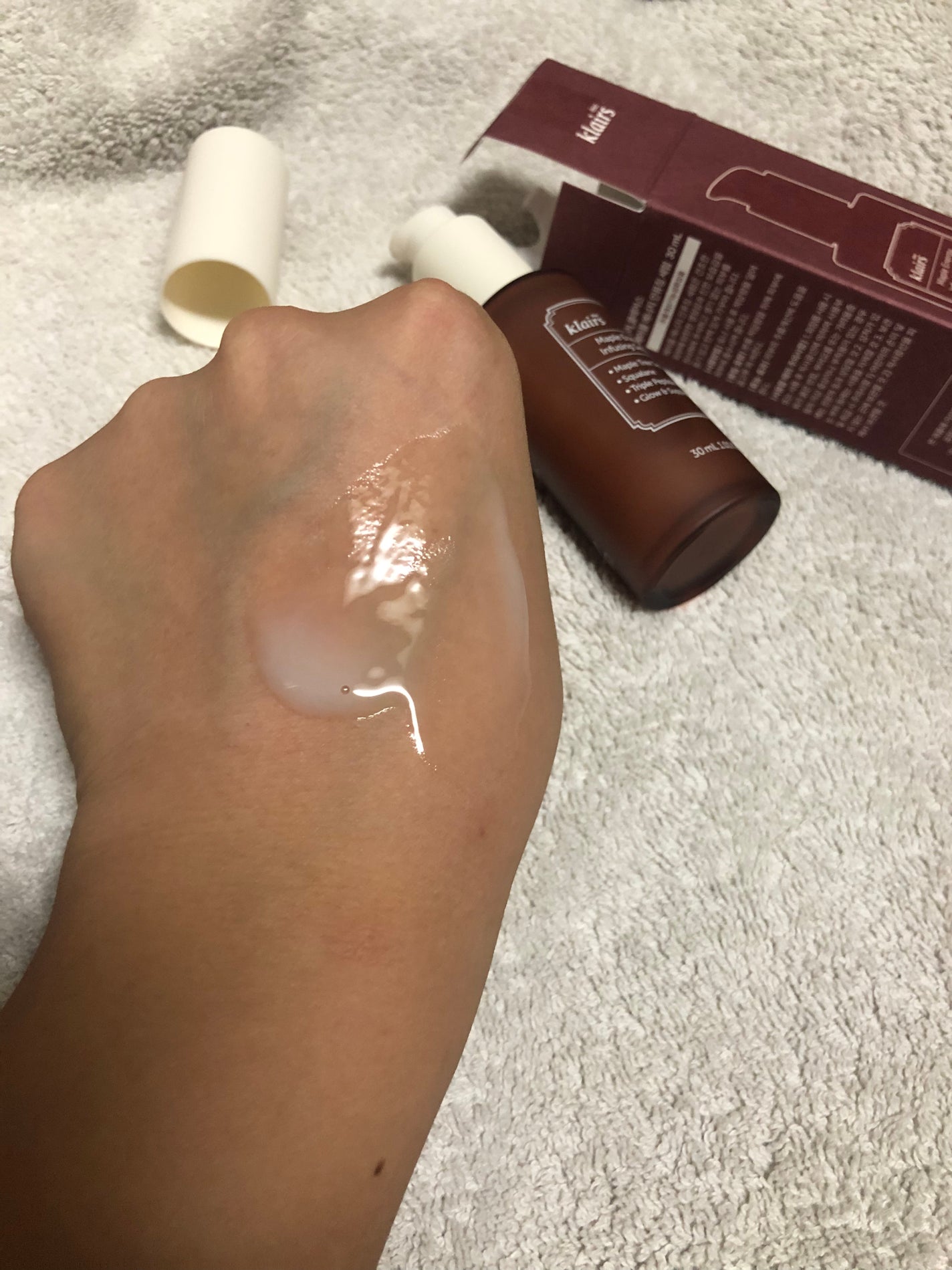 メープルエナジーインフュージングセラム/Klairs/美容液を使ったクチコミ(6枚目)