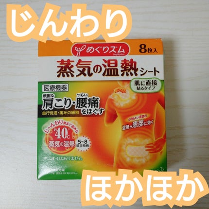 蒸気の温熱シート 肌に直接貼るタイプ/めぐりズム/その他を使ったクチコミ(1枚目)