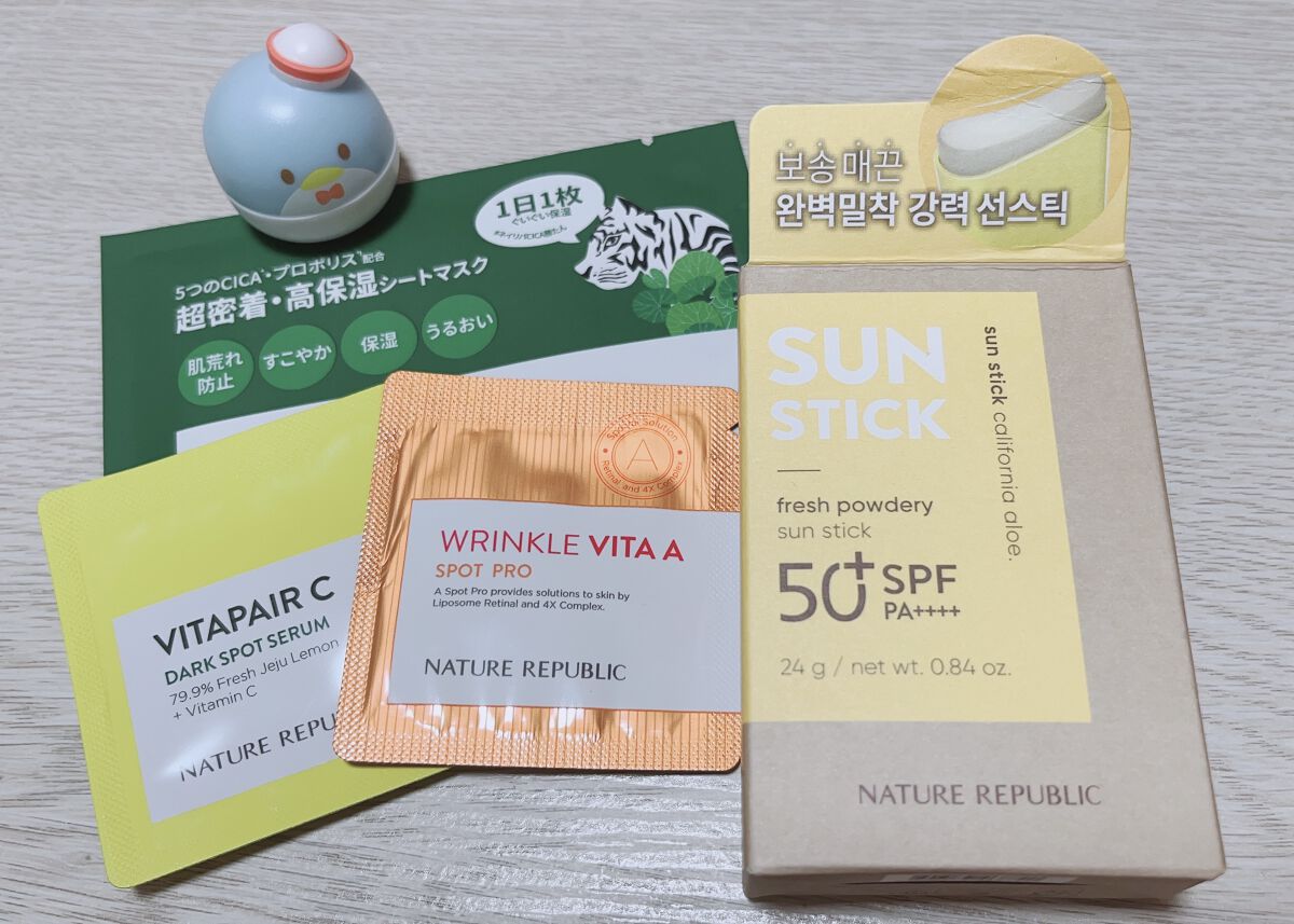 パウダリーUVアロエスティック/ネイチャーリパブリック/日焼け止めスティックを使ったクチコミ（3枚目）