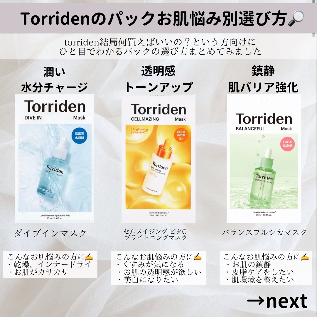 トリデン ダイブインマスクパック/Torriden/シートマスク・パックを使ったクチコミ（2枚目）