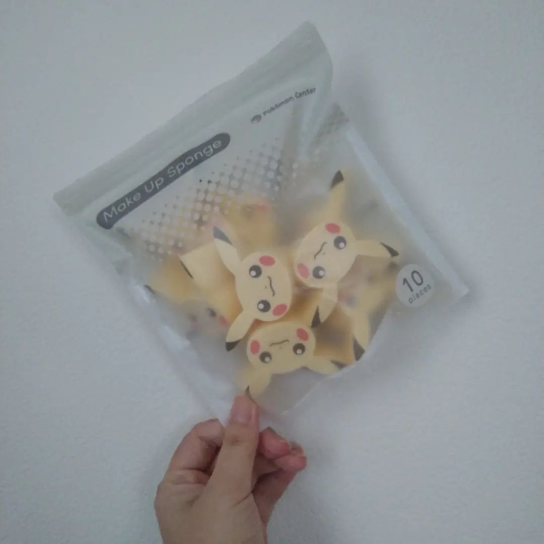ダイカットメイクアップスポンジ ピカチュウ/ポケモン/パフ・スポンジを使ったクチコミ(3枚目)