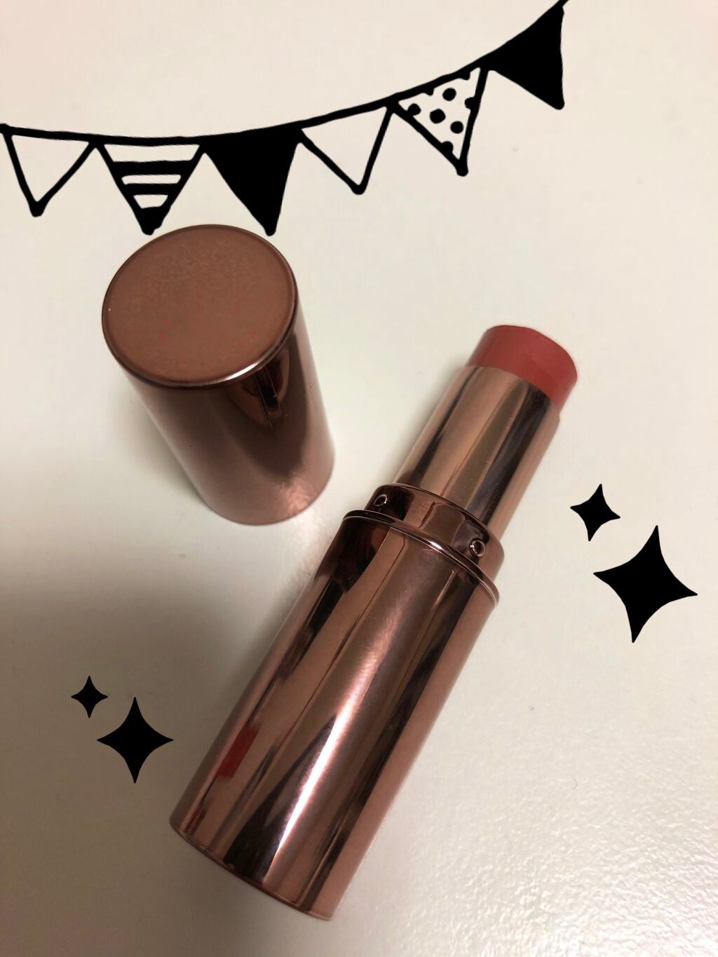 メルティールミナスルージュ(ティントタイプ)/キャンメイク/リップティントを使ったクチコミ(4枚目)