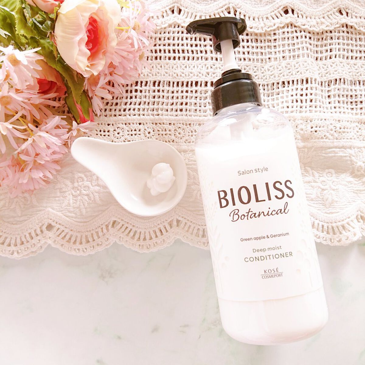 SSビオリス ボタニカル シャンプー／ヘアコンディショナー(ディープモイスト) コンディショナーポンプ480ml/SSビオリス/市販シャンプーを使ったクチコミ（3枚目）