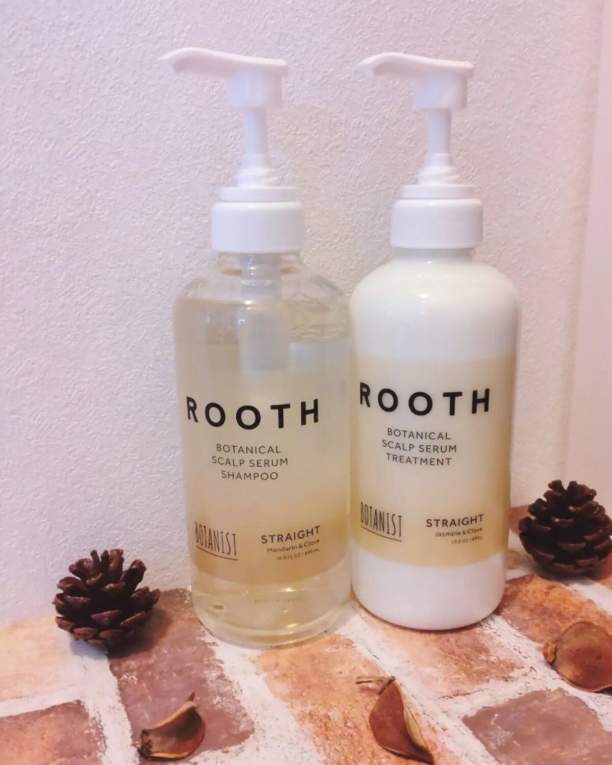 ルース ボタニカルスカルプセラム シャンプー・トリートメント（ストレート）/BOTANIST/市販シャンプーを使ったクチコミ（1枚目）