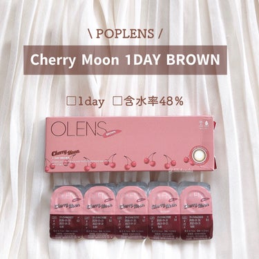 Cherry Moon 1day/OLENS/カラーコンタクトレンズを使ったクチコミ（2枚目）