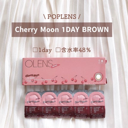Cherry Moon 1day/OLENS/カラーコンタクトレンズを使ったクチコミ(2枚目)