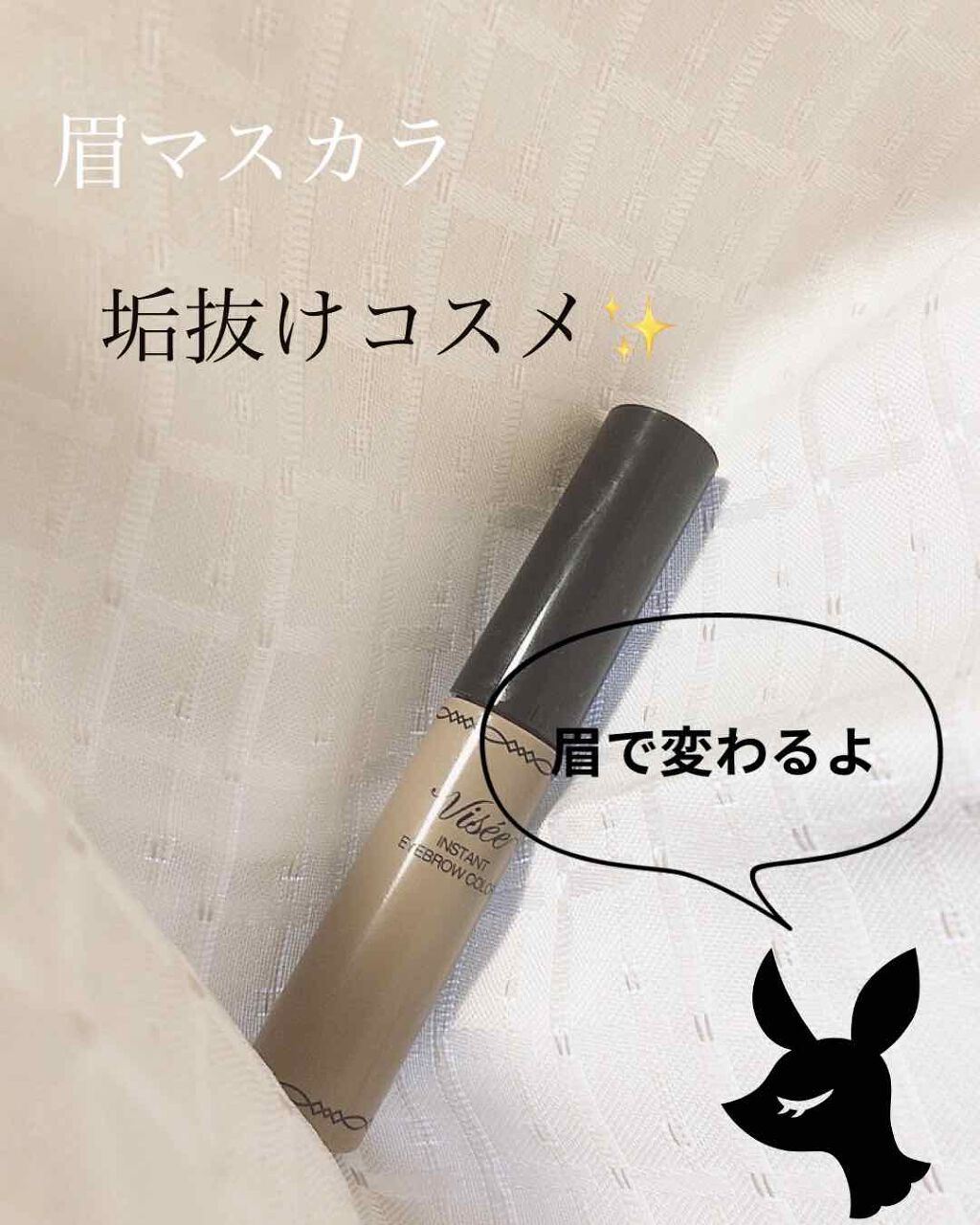 リシェ カラーリング アイブロウマスカラ BR-2 ライトブラウン/Visée/眉マスカラを使ったクチコミ（1枚目）