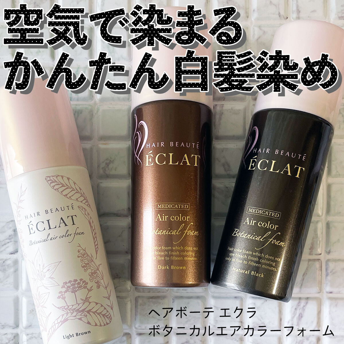 宅配便配送 ヘアボーテエクラ ボタニカル エアカラーフォーム ライト