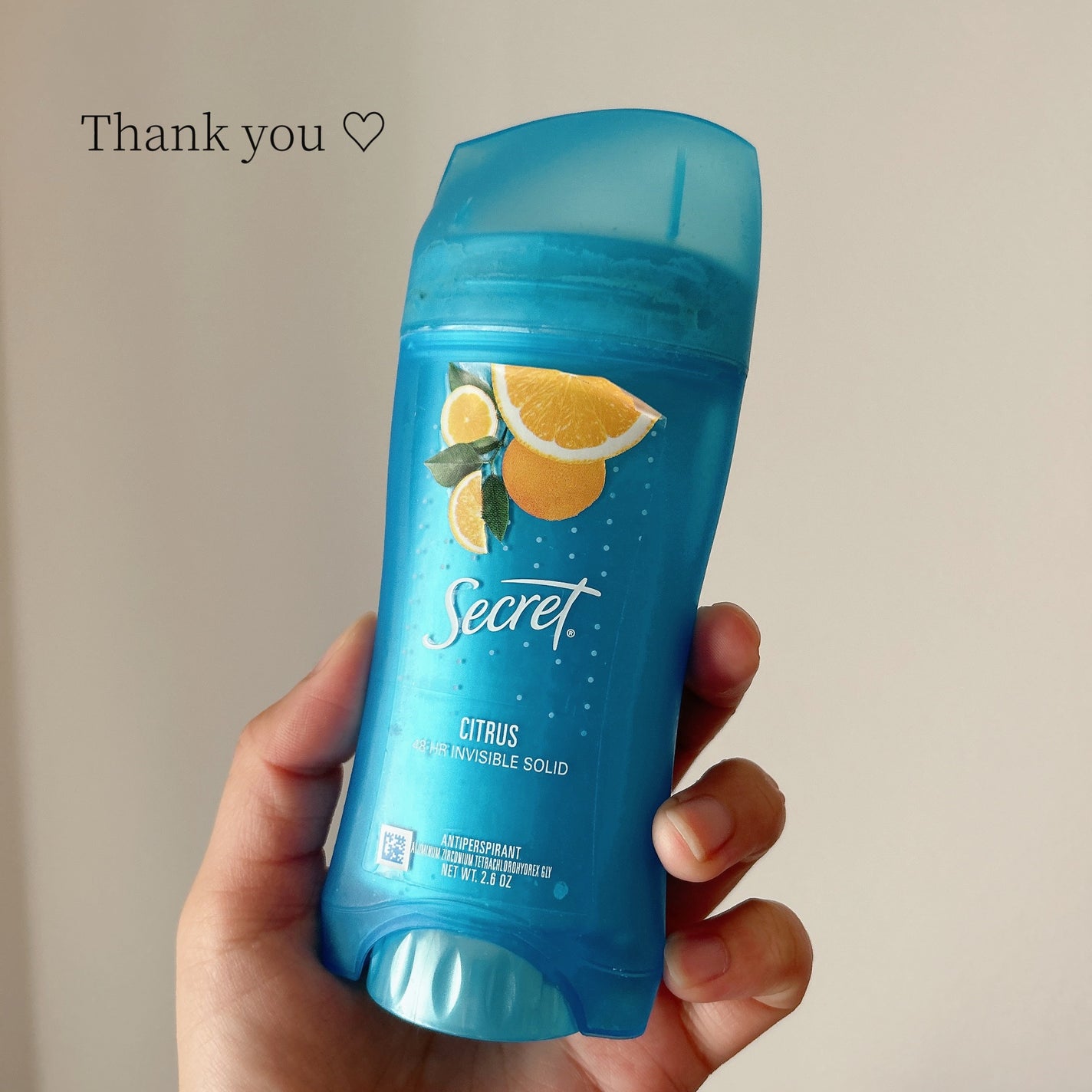 secret deodorant/secret/デオドラント・制汗剤を使ったクチコミ(1枚目)