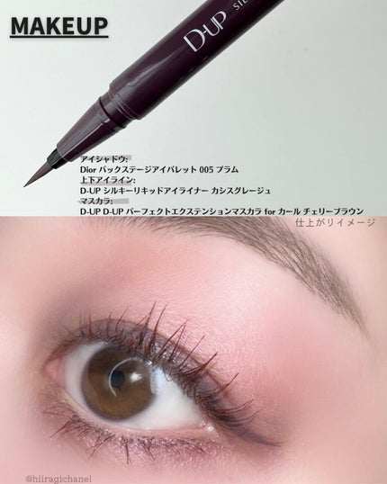 シルキーリキッドアイライナーWP/D-UP/リキッドアイライナーを使ったクチコミ(3枚目)