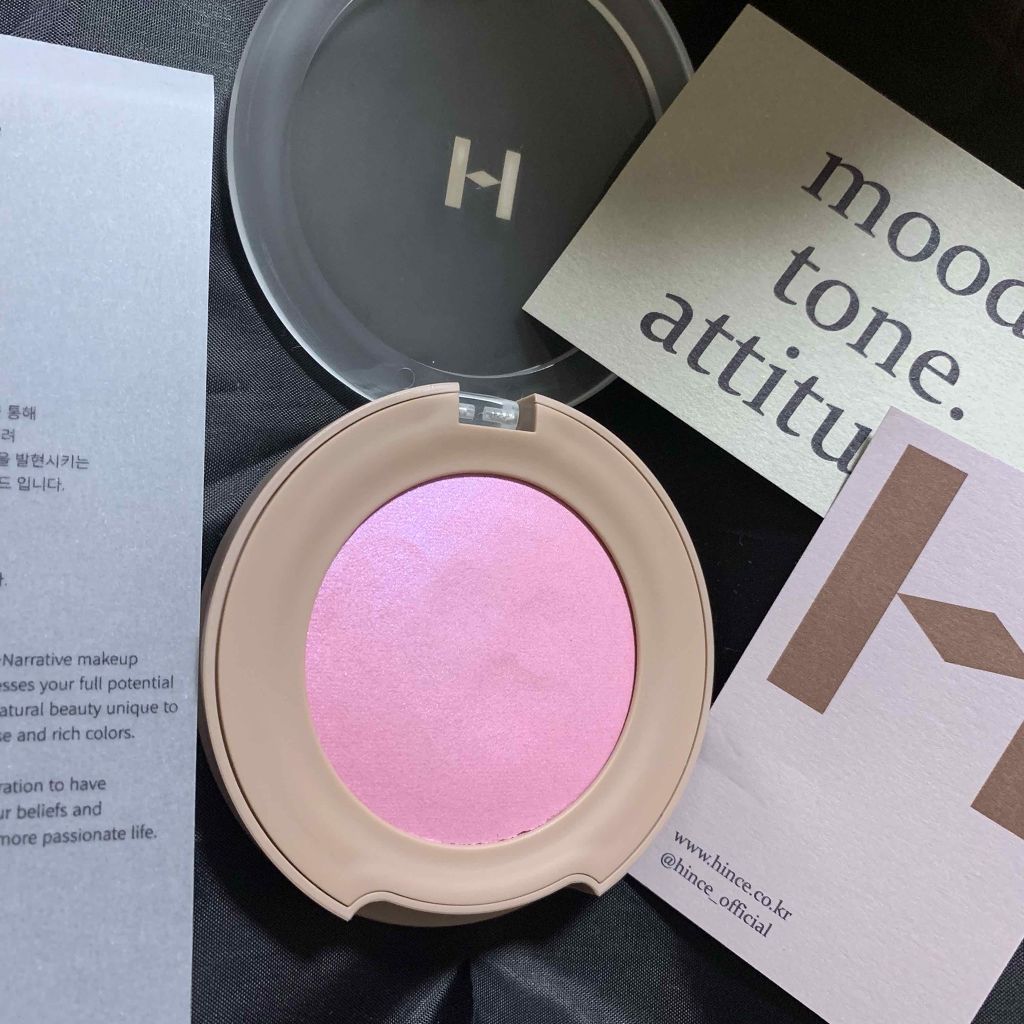 トゥルーディメンショングロウチーク/hince/パウダーチークを使ったクチコミ(1枚目)