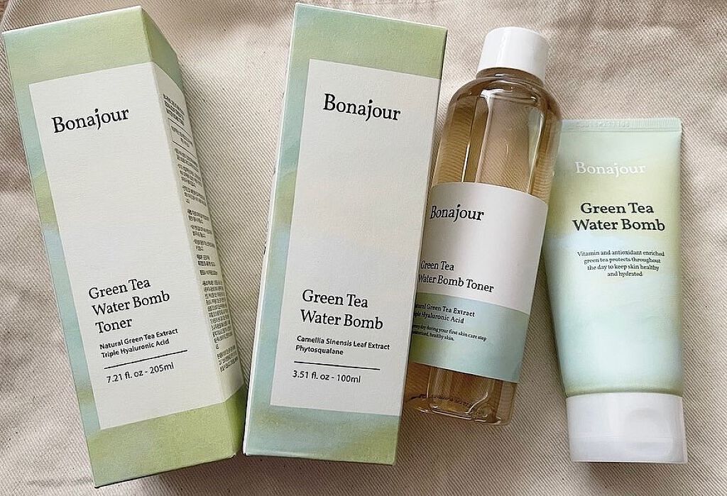 グリーンティーウォーターボム/Bonajour/フェイスクリームを使ったクチコミ（1枚目）