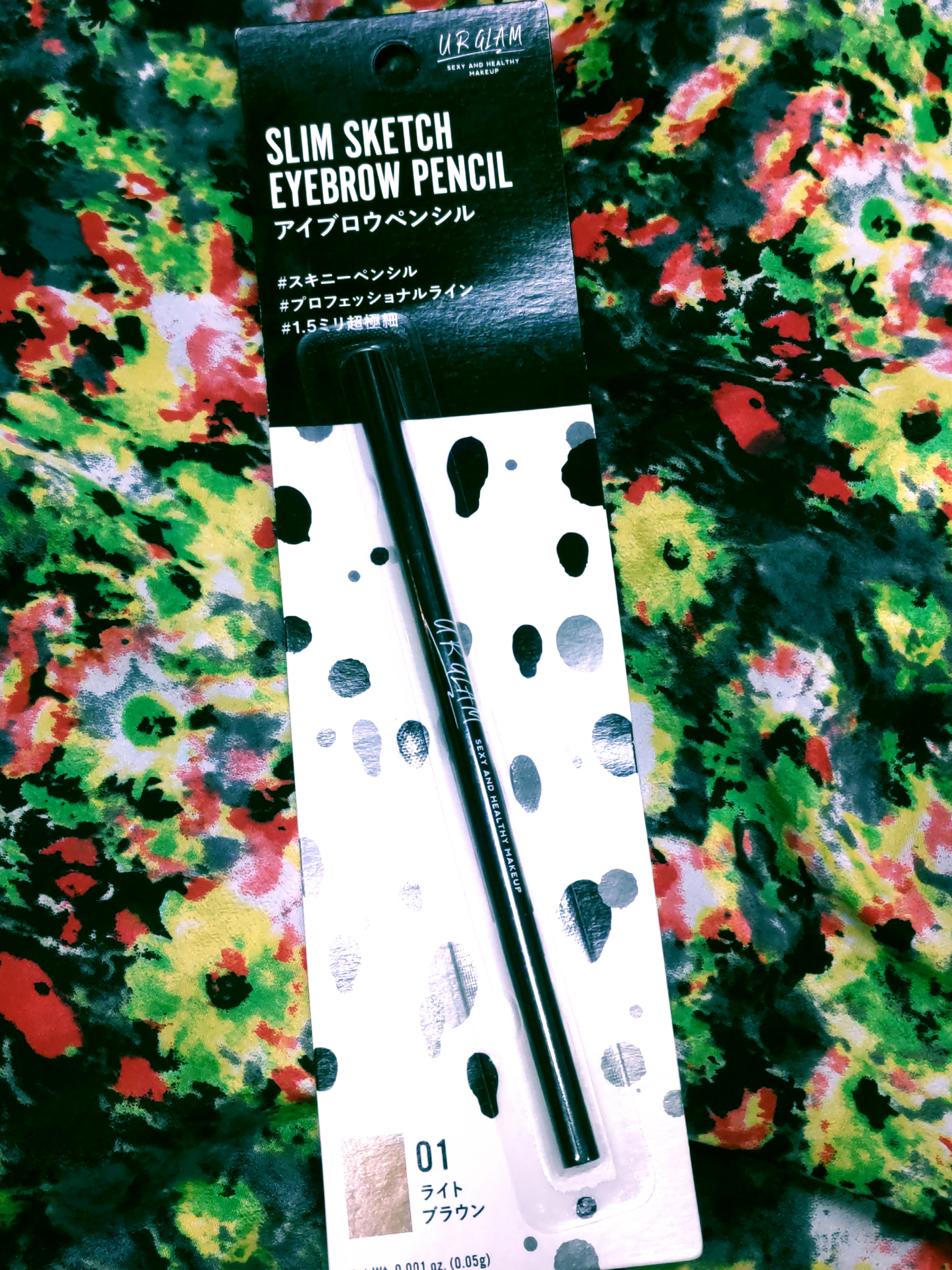 スリムスケッチアイブロウペンシル ライトブラウン/U R GLAM/アイブロウペンシルを使ったクチコミ（1枚目）
