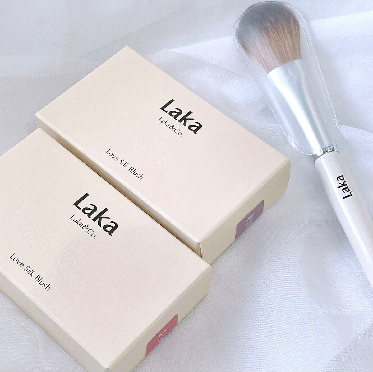 ラブシルクブラッシュ/Laka/パウダーチークを使ったクチコミ(4枚目)