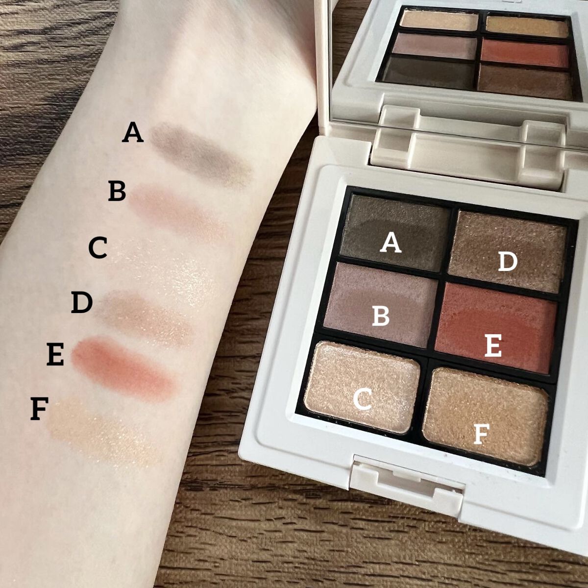 ミネラルクラッシィシャドー2022CF ビタークチュール/エトヴォス/アイシャドウパレットを使ったクチコミ（3枚目）