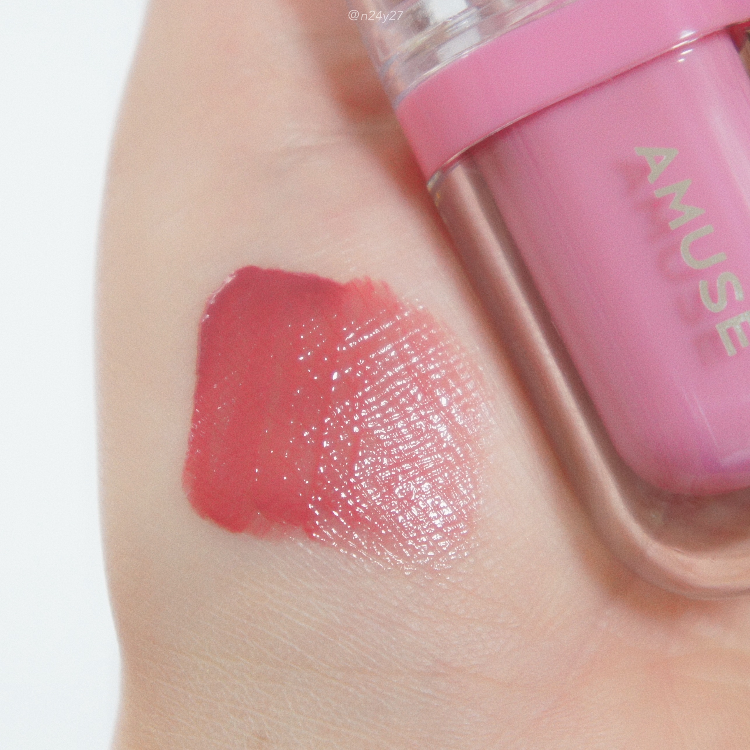 ジェルフィットティント/AMUSE/リップティントを使ったクチコミ（2枚目）