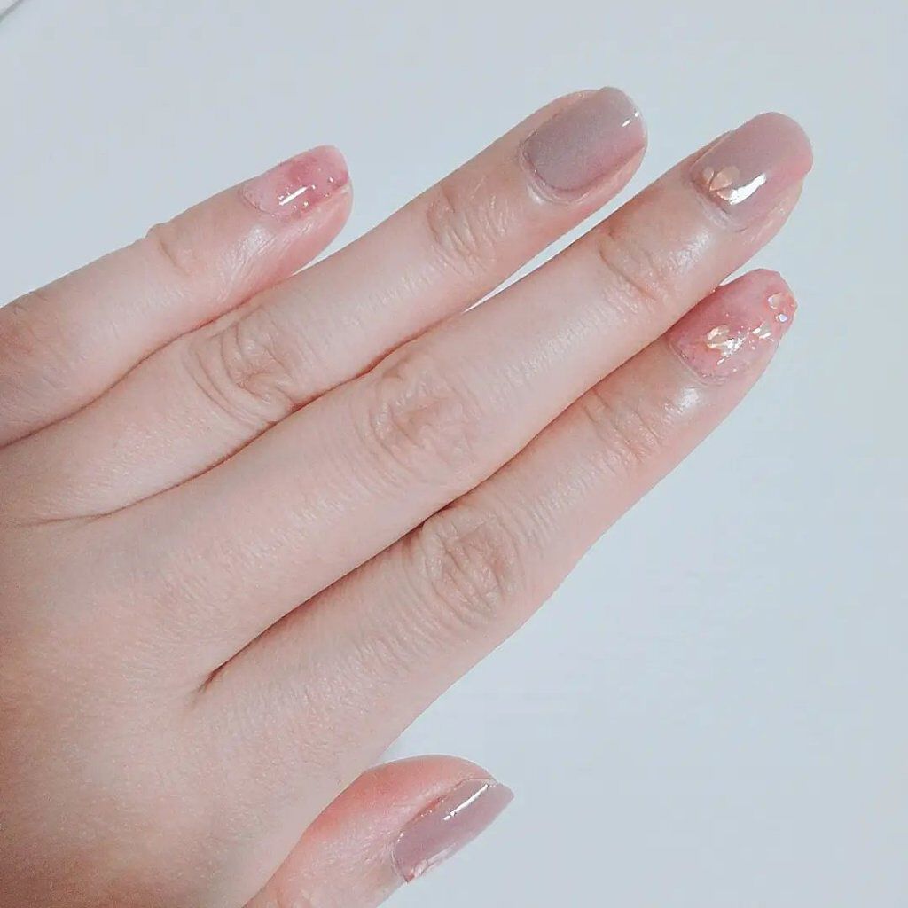 ネイルシール/Qoo10/ネイルシールを使ったクチコミ（1枚目）