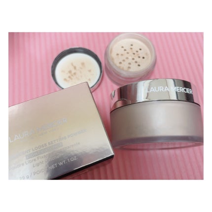 メイク イット グロウ トランスルーセント ルース セッティング パウダー グロウ ウィズ ブラシ/ローラ メルシエ/メイクアップキットを使ったクチコミ(2枚目)